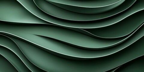 Obraz premium Overlapping layers create a textured three dimensional wave design