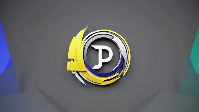 an unique hyper logo intro animation. 4k hd, 3d render, 3d reveal of a logo stings. a modern present