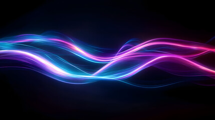 Fototapeta premium A digital art piece featuring abstract shapes in purple and blue 