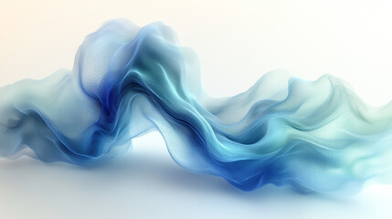 Obraz premium Abstract Flowing Blue Textures on Light Background