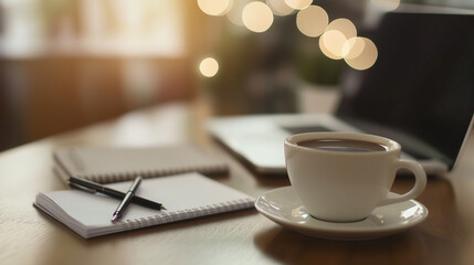 Professional Business Office Desk with Clean Workspace