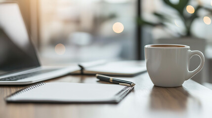Professional Business Office Desk with Clean Workspace