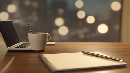 Professional Business Office Desk with Clean Workspace