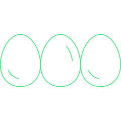 Eggs single vector icon illustration