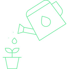 Water Plants single vector icon illustration