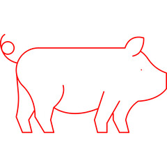 Farm Animal single vector icon illustration