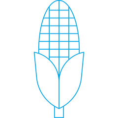 Corn single vector icon illustration