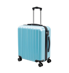 Light Blue Carry on Suitcase Travel Bag