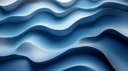 Fototapeta premium Abstract Wave Metal Texture with Light and Shadow 