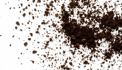 Black speckles, scattered particles, ink splatter, abstract texture, high contrast, monochrome, grainy surface, cosmic dust, chaotic pattern, dynamic spread, microscopic view