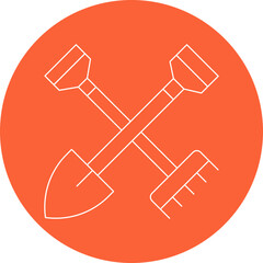 Farming Tools single vector icon illustration
