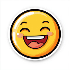 Fototapeta premium Smiley face emoticon vector illustration