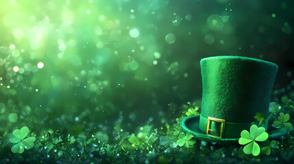 Green Hat with Clover for St. Patrick’s Day