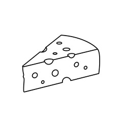 Swiss Cheese Graphic: A simple yet elegant graphic of a classic Swiss cheese wedge, its distinctive holes adding visual appeal. A versatile design element perfect for various applications.
