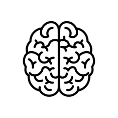 Brain's Inner Workings: A stylized, top-down view illustration of a human brain, rendered in clean lines, hinting at the complexity of thoughts.