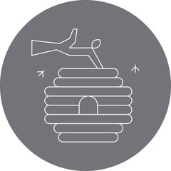 Hive single vector icon illustration