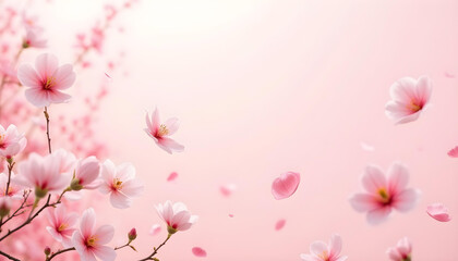 Fototapeta premium pink flowers background