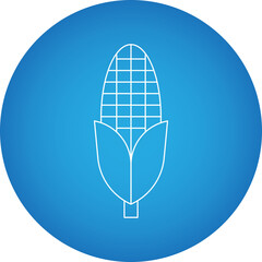 Corn single vector icon illustration