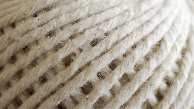 Ball of string extreme close up stock footage