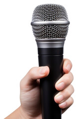 Hand microphone holding