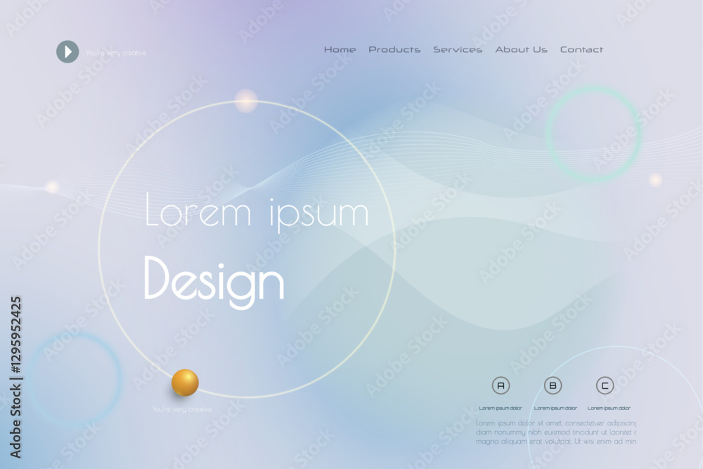 Aufkleber minimal abstract geometric shape, line and gradient color on white background. modern vector design.