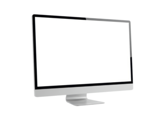 Isolated Modern Computer Monitor