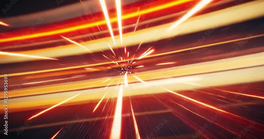 Poster dynamic abstract light streaks background