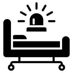 Emergency Room Glyph Icon