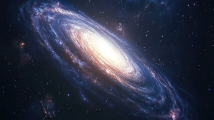 Spiral Galaxy in Deep Space