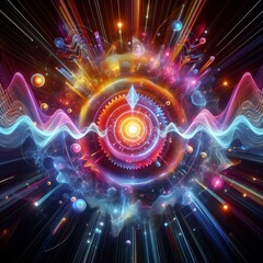 Obraz premium Sound visualization