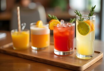 Fototapeta premium glass of orange juice