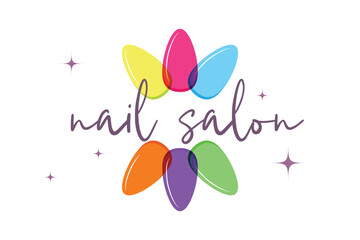 Feminine Nail Salon, Artist, or Studio Logo Template