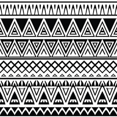 Seamless pattern, ethnic background, geometric ornament, vector design, border