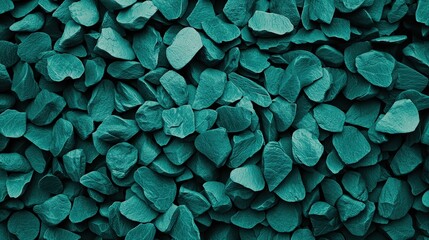 Rough Green Gravel Stones Arranged In A Seamless Pattern