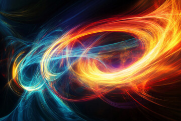 abstract background with red flames