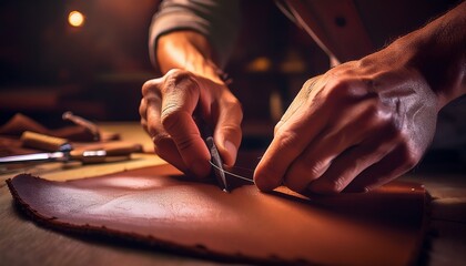 Obraz premium Leatherwork celebrates the fusion of tradition and innovation. 