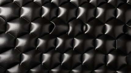 AI GENERATE, view of black leather with pattern, purpose for background