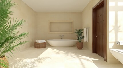 Spa-like Modern Bathroom