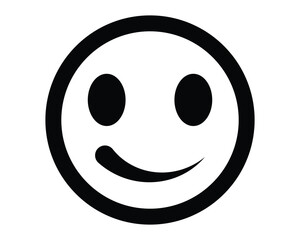 emoji icon set. abstract emoji on white background.