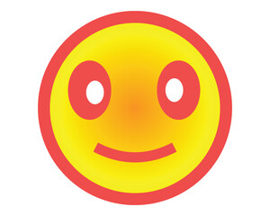 emoji icon set. abstract emoji on white background.