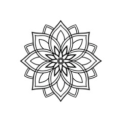 A Simple Mandala With An Elegant Design