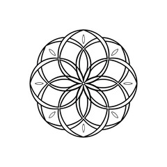 A Simple Mandala With An Elegant Design