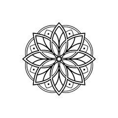A Simple Mandala With An Elegant Design