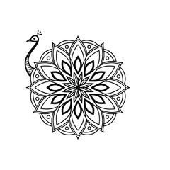 A Simple Mandala With An Elegant Design