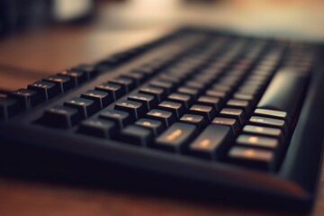 Close-up View of a Modern Keyboard