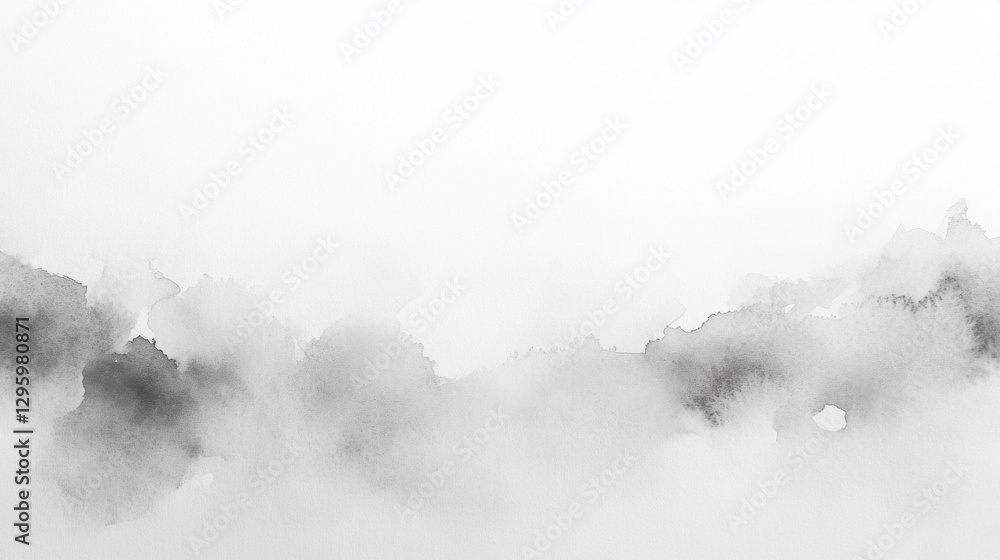 Aufkleber soft gray hues blend seamlessly into a tranquil white backdrop, creating an abstract wash that invit