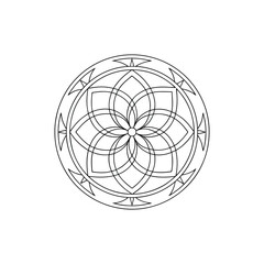 A Simple Mandala With An Elegant Design