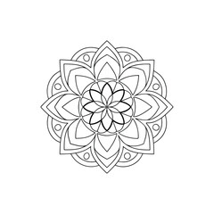 A Simple Mandala With An Elegant Design