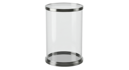 Isolated Transparent Cylinder
