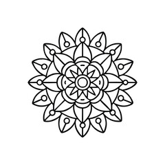 A Simple Mandala With An Elegant Design